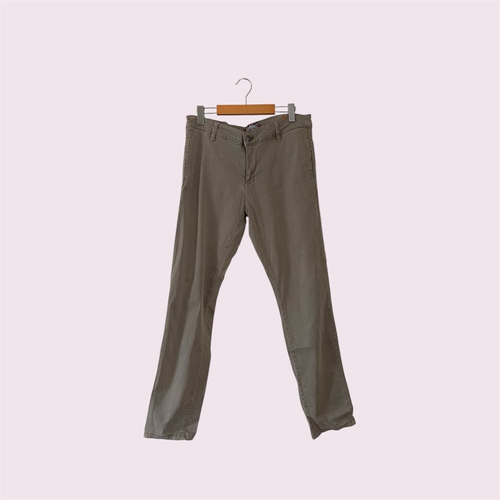 Men's 7 Downie St Taupe Casual Pants - Classic Tapered Fit